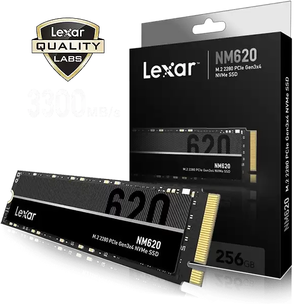 Lexar NM620 M.2 2280 NVMe SSD 256GB PCie Gen3x4 LNM620X256G